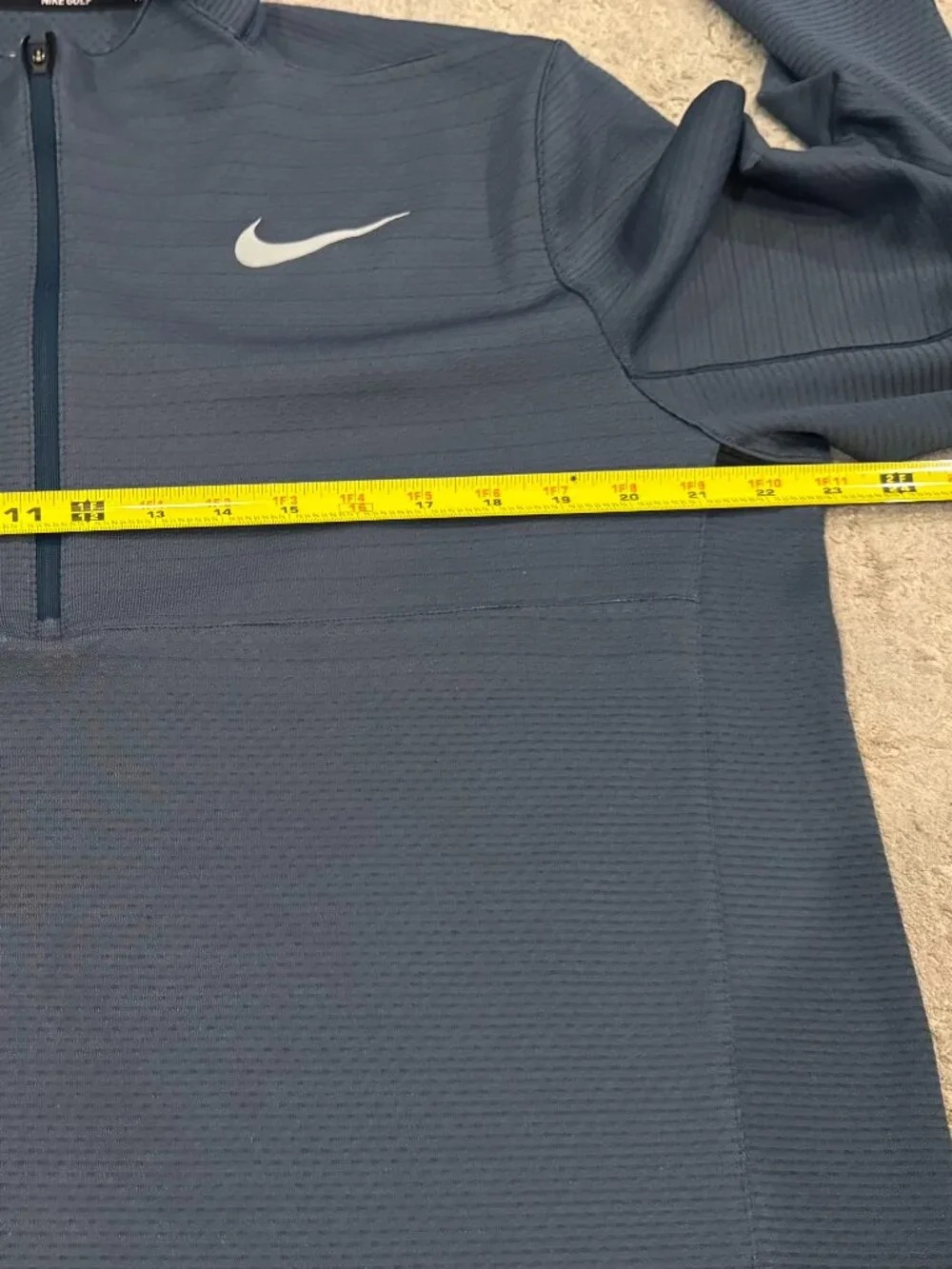 Nike AeroReact Half-Zip Lightweight Golf Pullover Sweater Men's Large Gray Grey